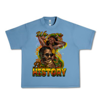 Pebble Blue we are black history Urban Heavy Tee - NancyCooperArtShop