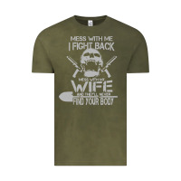 Vintage Olive mess with my wife and they Vintage Tee - linhVisuals
