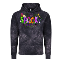 Cloud Black Halloween Spooky Mama Vintage Hoodie - texasbilliewilder