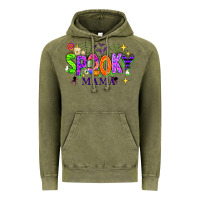 Vintage Olive Halloween Spooky Mama Vintage Hoodie - texasbilliewilder