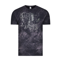 Cloud Black middle earth map [tb] Vintage Tee - linhVisuals