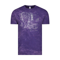 Cloud Purple middle earth map [tb] Vintage Tee - linhVisuals