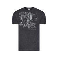 Vintage Black middle earth map [tb] Vintage Tee - linhVisuals