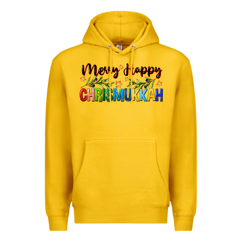 Merry Happy Chrismukkah With Olive Branch Premium Hoodie by FaDigitalArtStudio | Teevron