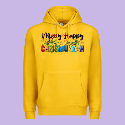 Merry Happy Chrismukkah With Olive Branch Premium Hoodie Designed By Fadigitalartstudio