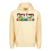 Pina Colada merry happy chrismukkah with olive branch Premium Hoodie - FaDigitalArtStudio