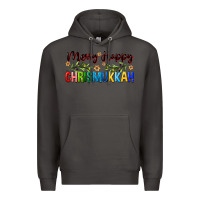 Smoke merry happy chrismukkah with olive branch Premium Hoodie - FaDigitalArtStudio
