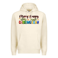 Tofu merry happy chrismukkah with olive branch Premium Hoodie - FaDigitalArtStudio