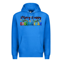 True Royal merry happy chrismukkah with olive branch Premium Hoodie - FaDigitalArtStudio