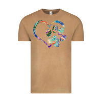 Vintage Camel dog paw print tie dye rainbow dog lover rescue retro 70s t shirt Vintage Tee - linhVisuals