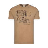 Middle Earth Map [tw] Vintage Tee | Teevron