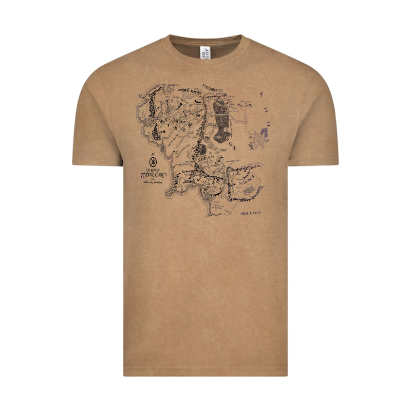 Middle Earth Map [tw] Vintage Tee by linhVisuals | Teevron