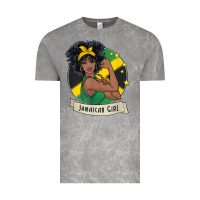 Cloud Rock jamaican black woman t shirt jamaica afro girl pride Vintage Tee - linhVisuals