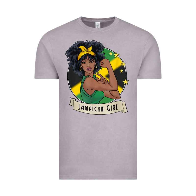 Jamaican Black Woman T Shirt Jamaica Afro Girl Pride Vintage Tee by linhVisuals | Teevron