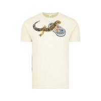 Vintage Arctic leopard gecko playing video game lizard & reptiles gamers t shirt Vintage Tee - linhVisuals