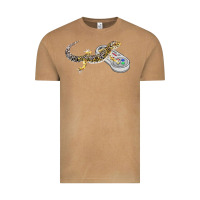 Vintage Camel leopard gecko playing video game lizard & reptiles gamers t shirt Vintage Tee - linhVisuals