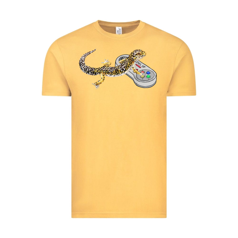 Leopard Gecko Playing Video Game Lizard & Reptiles Gamers T Shirt Vintage Tee by linhVisuals | Teevron