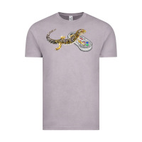Vintage Zinc leopard gecko playing video game lizard & reptiles gamers t shirt Vintage Tee - linhVisuals