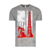 Cloud Rock oilfield shirt   us flag oil rig shirt Vintage Tee - linhVisuals