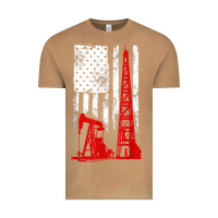 Vintage Camel oilfield shirt   us flag oil rig shirt Vintage Tee - linhVisuals
