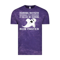 Cloud Purple paranormal investigator ghost hunting t shirt Vintage Tee - linhVisuals