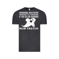 Vintage Black paranormal investigator ghost hunting t shirt Vintage Tee - linhVisuals