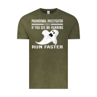 Vintage Olive paranormal investigator ghost hunting t shirt Vintage Tee - linhVisuals