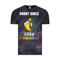 Cloud Black mens sorry girl i like bananas funny lgbt gay pride tshirt gifts Vintage Tee - linhVisuals