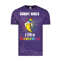 Cloud Purple mens sorry girl i like bananas funny lgbt gay pride tshirt gifts Vintage Tee - linhVisuals