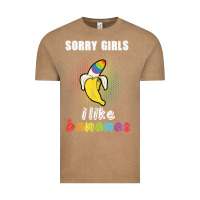 Vintage Coffee mens sorry girl i like bananas funny lgbt gay pride tshirt gifts Vintage Tee - linhVisuals