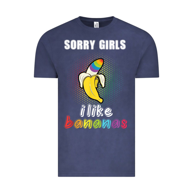 Mens Sorry Girl I Like Bananas Funny Lgbt Gay Pride Tshirt Gifts Vintage Tee by linhVisuals | Teevron