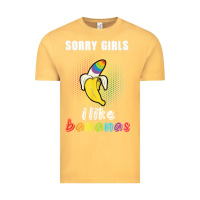 Vintage Mustard mens sorry girl i like bananas funny lgbt gay pride tshirt gifts Vintage Tee - linhVisuals