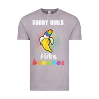 Vintage Zinc mens sorry girl i like bananas funny lgbt gay pride tshirt gifts Vintage Tee - linhVisuals