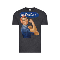 Vintage Black rosie the riveter shirt we can do it feminist retro t shirt Vintage Tee - linhVisuals