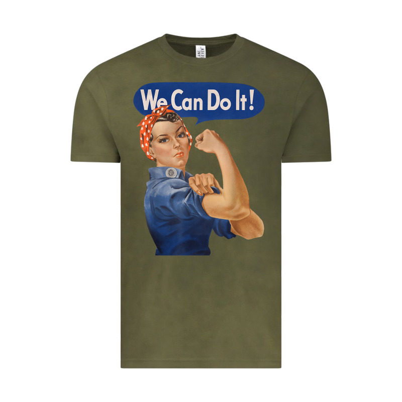 Rosie The Riveter Shirt We Can Do It Feminist Retro T Shirt Vintage Tee by linhVisuals | Teevron
