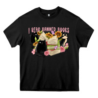 Black ı read banned books Heavy Core Tee - MaliasSmallBusiness
