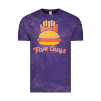 Cloud Purple five guys Vintage Tee - linhVisuals