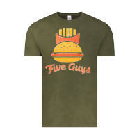 Vintage Olive five guys Vintage Tee - linhVisuals