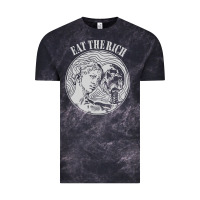 Cloud Black eat the rich Vintage Tee - linhVisuals