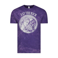 Cloud Purple eat the rich Vintage Tee - linhVisuals