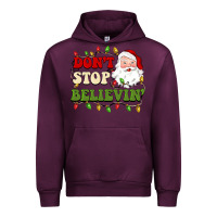 Mauve Wine don't stop believin Urban Hoodie - BarkalooDesign