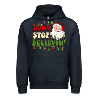 Navy don't stop believin Urban Hoodie - BarkalooDesign