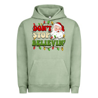 Pigment Oil Green don't stop believin Urban Hoodie - BarkalooDesign
