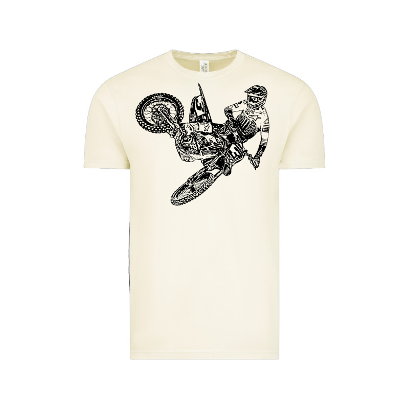 Eli Tomac Jump Illustration Vintage Tee by linhVisuals | Teevron