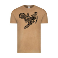 Vintage Camel Eli Tomac Jump Illustration Vintage Tee - linhVisuals