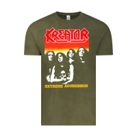 Vintage Olive kreator essential music Vintage Tee - linhVisuals
