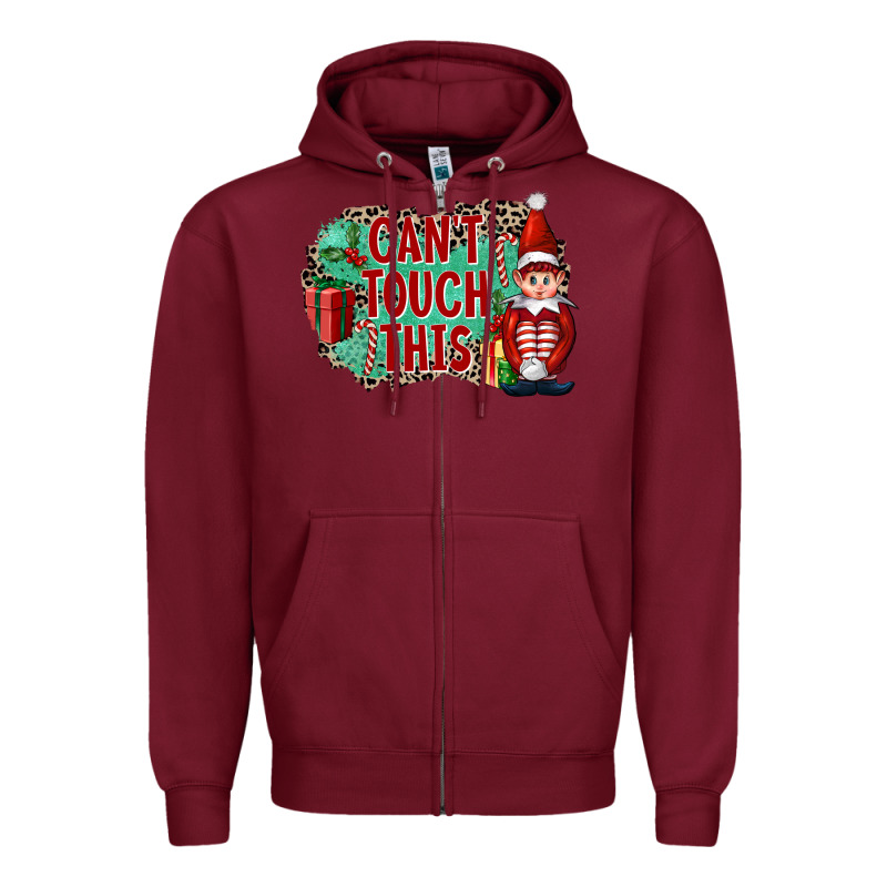 Christmas Can't Touch This Elf Zipper Hoodie by FaDigitalArtStudio | Teevron