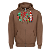 Chestnut Christmas Can't Touch This Elf Zipper Hoodie - FaDigitalArtStudio