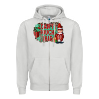 Dove Grey Christmas Can't Touch This Elf Zipper Hoodie - FaDigitalArtStudio