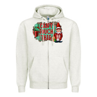 Oatmeal Heather Christmas Can't Touch This Elf Zipper Hoodie - FaDigitalArtStudio